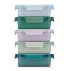 Color Lock®  Ceramic Coated Glass Food Storage, Set of 5