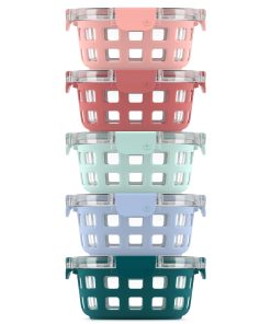 Duraglass™ Round Meal Prep Containers, Set of 5